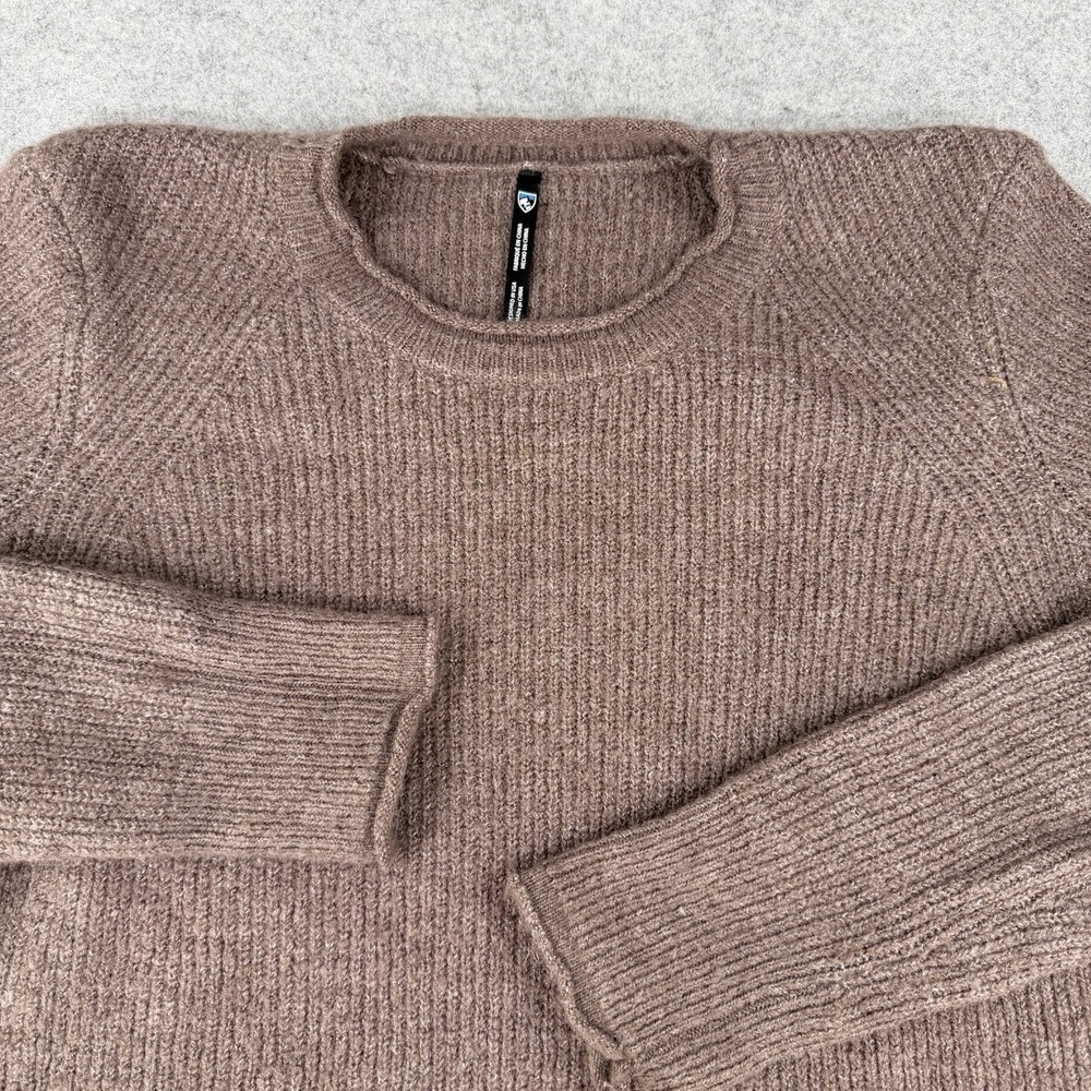 Kuhl Women's Faye‎ Sweater Large Brown Crew Neck Soft Acrylic Wool Blend 4422